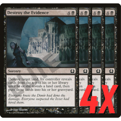 MTG Destroy the Evidence (Return to Ravnica) 64/274 (NEAR MINT) (4X) - Image 1