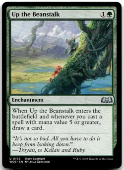 MTG Up the Beanstalk U Wilds of Eldraine 195 LP - Image 1