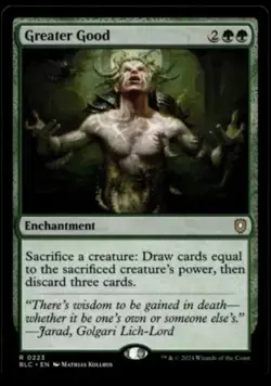 Greater Good 0223 Non Foil Rare Bloomburrow Commander MTG NM - Image 1