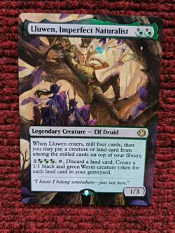 Lluwen, Imperfect Naturalist MTG Lorwyn Eclipsed Hand Painted Full Altered Art v - Image 2