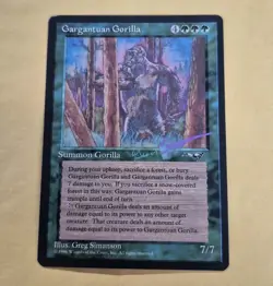 Unplayed Signed Gargantuan Gorilla Alliances Magic MTG Greg Simon Simanson EDH - Image 1