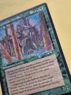 Unplayed Signed Gargantuan Gorilla Alliances Magic MTG Greg Simon Simanson EDH - Image 2