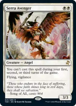 MTG Serra Avenger - Foil, Time Spiral Remastered, Lightly Played, English - Image 1