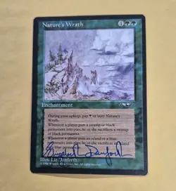 Unplayed Signed MTG NATURE'S WRATH Alliances MAGIC LIZ DANFORTH EDH CUBE NM VTG - Image 1