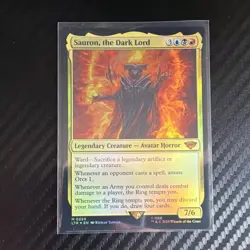 Magic: The Gathering Sauron, the Dark Lord Universes Beyond Foil Mythic 224 2023 - Image 1