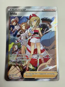 Pokemon Irida Full Art Ultra Rare Holo GG63/GG70 Crown Zenith Trainer TCG - Image 1