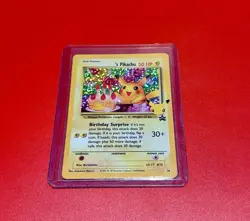 Pokemon TCG Pikachu Birthday Surprise Holo CELEBRATIONS BLACK STAR PROMO RARE - Image 2