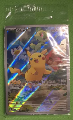 Pokemon TCG Scarlet & Violet Paldea Evolved Pikachu #27 Promo (SEALED) - Image 1