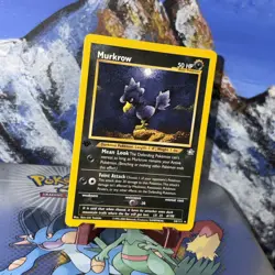 Murkrow - 24/111 Pokemon Neo Genesis - 1st Edition LP+ / NM - Image 2