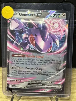 Pokemon TCG Black Bolt Genesect Ex 067/086 Double Rare Holo NM - Image 1