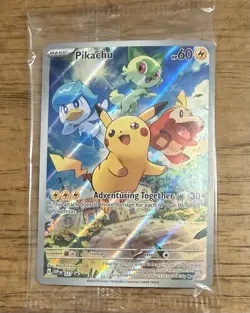 Pokemon Pikachu SVP 027 Scarlet & Violet Paldea Evolved ETB Promo SEALED - Image 1