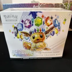 Pokemon Center Prismatic Evolutions ETB Elite Trainer Box - w/plastic case - Image 3