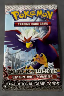 Sealed 2011 Pokemon Black & White Emerging Powers Booster Pack Braviary Art - Image 1
