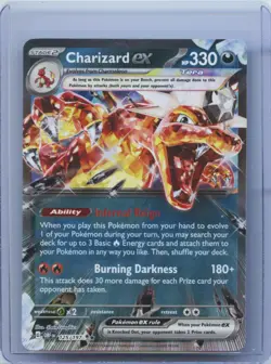 2023 POKEMON OBF EN-OBSIDIAN FLAMES #125/197 CHARIZARD EX NM - Image 1