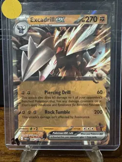 Pokemon TCG Black Bolt Excadrill Ex 046/086 Double Rare Holo NM - Image 1