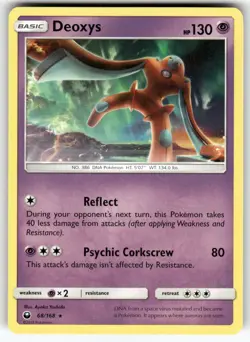 Deoxys (68) SM - Celestial Storm Rare Pokemon Lightly played - Image 1