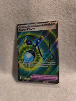 Sacred Charm 122/094 NM – Full Art Holo – 2025 TCG Pokemon Phantasmal Flames - Image 4