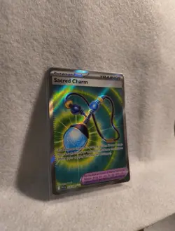 Sacred Charm 122/094 NM – Full Art Holo – 2025 TCG Pokemon Phantasmal Flames - Image 5