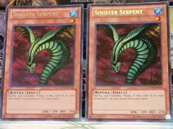 2× Sinister Serpent LCYW-EN154 Secret Rare NM+ / MINT - Image 1