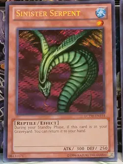 2× Sinister Serpent LCYW-EN154 Secret Rare NM+ / MINT - Image 2