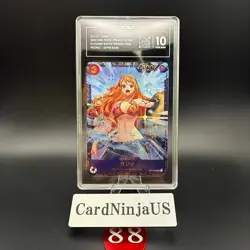 TAG GEM MINT 10 (972) Sanji SR OP10-005 Flagship Battle Promo ONE PIECE Card 88 - Image 1