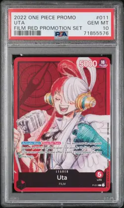 PSA 10 One Piece UTA P-011 Film Red Promotion Set - Image 1