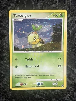 Pokemon TCG *SWIRL* Turtwig 103/130 League & Championship Cards Cosmos Holo - NM - Image 3
