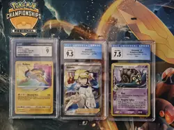 3 Graded Pokemon Card Slab Lot CGC 10 Vintage Holon Phantoms Omastar / Raikou - Image 1
