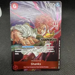 Shanks P-083 Championship Tournament Promo CS One Piece Card English - Image 1