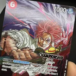 Shanks P-083 Championship Tournament Promo CS One Piece Card English - Image 4