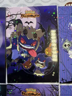 9 Star Holo Gengar Halloween Card Database Non-TCG Pokemon Cards Peru Set #1 - Image 3