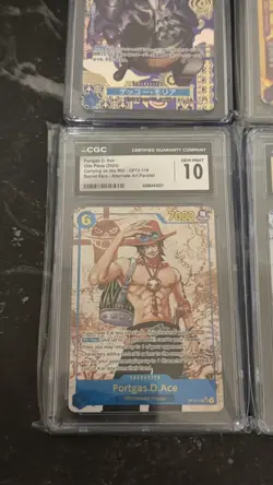 One Piece Card Graded Lot of 4- PSA CGC - Lots of 10s! Sabo Ace Bon Gecko - Image 2