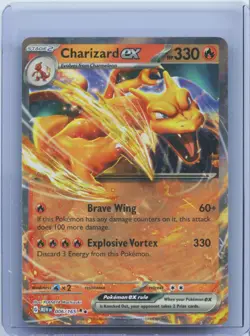 2023 POKEMON Card MEW EN 151 #006/165 CHARIZARD EX Holo NM - Image 1