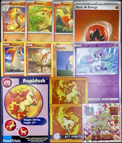 12x Pokemon Cards Rapidash Ponyta Lot - XY Cosmos Holo Rare Vintage Promo TCG - Image 1