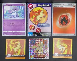 12x Pokemon Cards Rapidash Ponyta Lot - XY Cosmos Holo Rare Vintage Promo TCG - Image 4