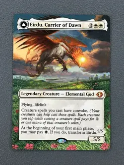 Eirdu Carrier of Dawn MTG Lorwyn Eclipsed Hand Painted Extended Full Altered Art - Image 1