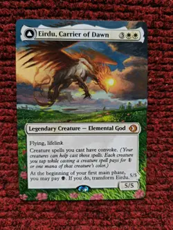 Eirdu Carrier of Dawn MTG Lorwyn Eclipsed Hand Painted Extended Full Altered Art - Image 2