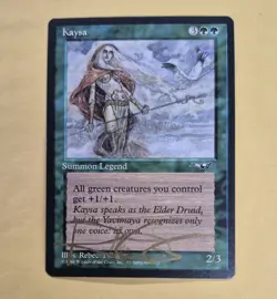 GOLD SIGNED Unplayed Kaysa Alliances ALL Magic MTG REBECCA GUAY EDH CUBE VTG - Image 1