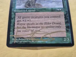 GOLD SIGNED Unplayed Kaysa Alliances ALL Magic MTG REBECCA GUAY EDH CUBE VTG - Image 2
