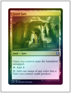 1x Gond Gate, Foil, Commander Legends Baldur's Gate, Magic MTG NM - Image 1