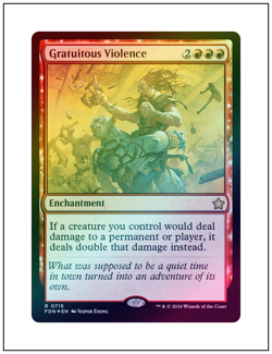 1x Gratuitous Violence, Foil, Magic the Gathering MTG NM - Image 1