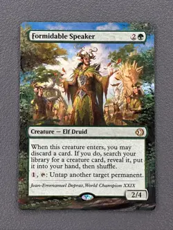 Formidable Speaker MTG Lorwyn Eclipsed Hand Painted Borderless Full Altered - Image 1