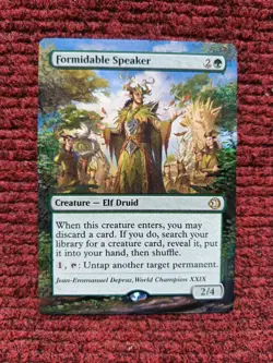 Formidable Speaker MTG Lorwyn Eclipsed Hand Painted Borderless Full Altered - Image 2