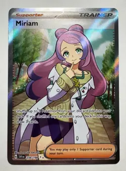 Pokemon Miriam Ultra Rare Full Art Holo Scarlet & Violet 238/198 Near Mint - Image 1