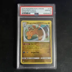 2019 Pokemon Sun & Moon Team Up Cosmos #119 Dragonite Holo PSA 10 - Image 1