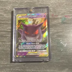 Pokemon Gengar & Mimikyu GX Full Art Ultra Rare TAG TEAM Holo SM-Team Up 53/181 - Image 1