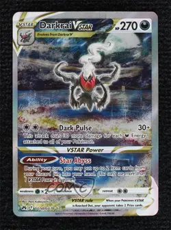 Full Art - Darkrai VSTAR Pokemon Sword & Shield Crown Zenith Galarian Gallery - Image 1