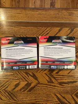 Pokemon TCG Prismatic Evolutions Tech Sticker Collection Set Lot Of 2 Sealed New - Image 2