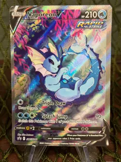 Pokemon TCG: VAPOREON V SWS181 ~ BLACK STAR PROMO - SIR - Image 1