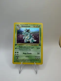 Nidoqueen 7/64 Rare Jungle Holo 1st Edition Pokemon Vintage LP+ - Image 1